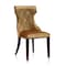 Manhattan Comfort Reine Velvet Dining Chair (Set of Two) in Antique Gold and Walnut DC007-AG - alternate 2